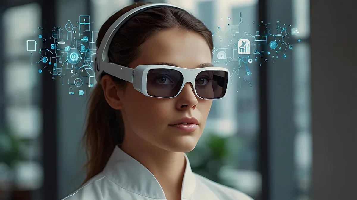 Concept de tête humaine numérique pour le méta-univers de l'IA et la technologie de reconnaissance faciale
